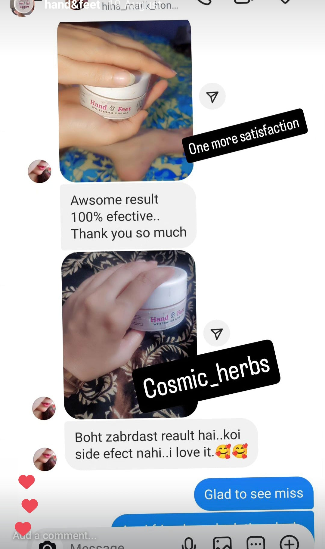 Hand Foot Whitening Cream