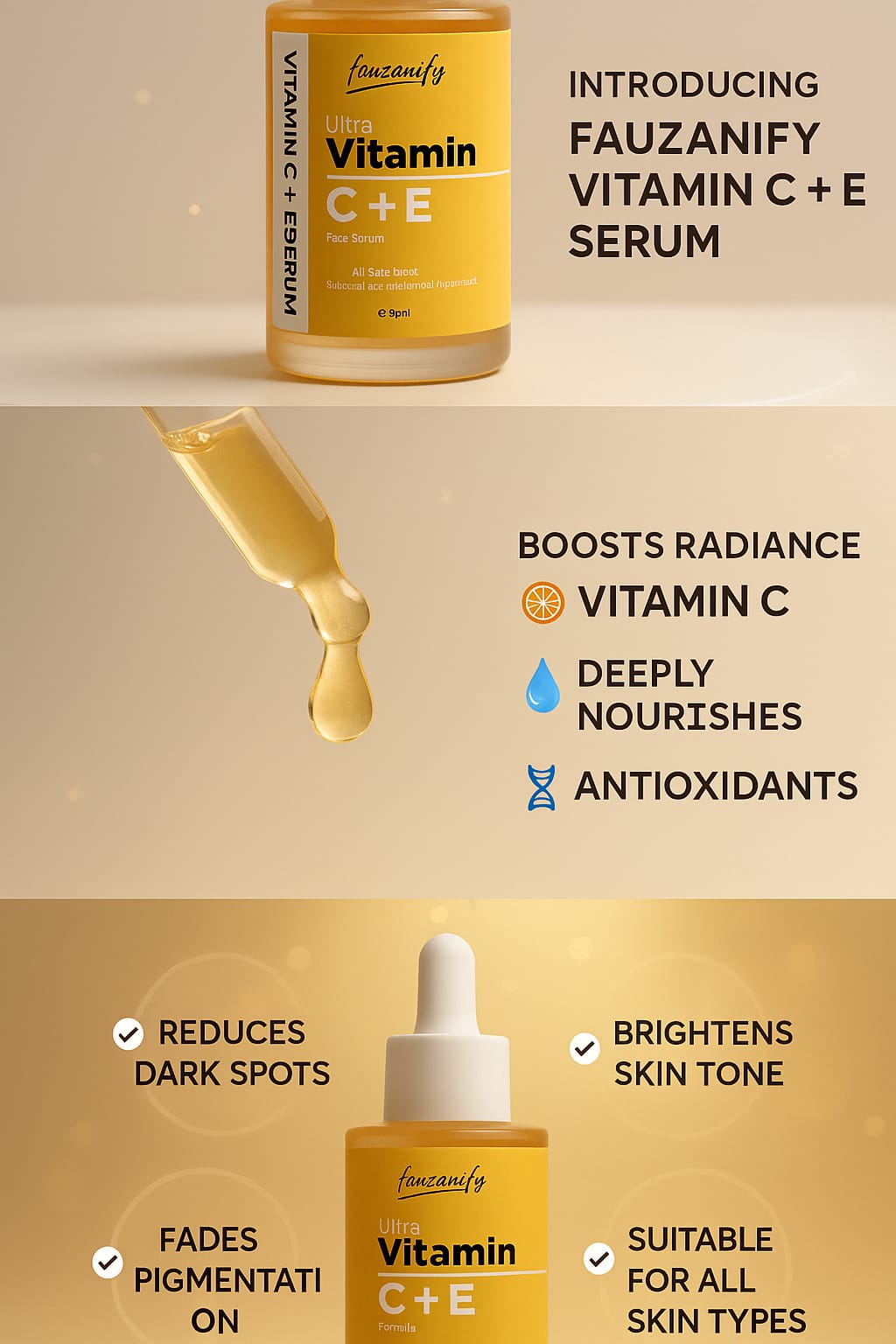 Face Serum  Vitamin C & E